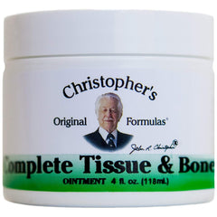Christopher's Original Formulas Complete Tissue and Bone Ointment jar close-up for daily skin care