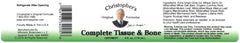 Christopher's Complete Tissue and Bone Ointment packaging close-up for easy daily use