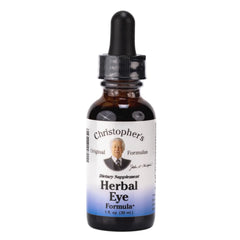 Christopher's Original Formulas eyebright bottle closeup for daily eye wellness.