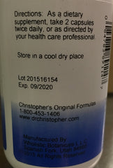Christopher's Original Formulas Fematone capsules on a wooden tray suggest pure herbal vitality support
