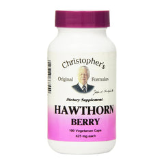 Christopher's Hawthorn Berry bottle shows clean packaging for heart wellness.