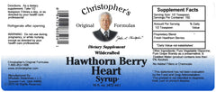 Christopher's Original Formulas Heart Syrup label signaling trusted quality and clean ingredients