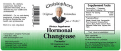 Hormonal Changease capsules closeup, plant-based capsules for vegetarians