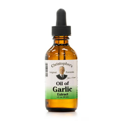 Christopher's Original Formulas Oil of Garlic Extract bottle with dropper for versatile topical use