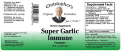 Christopher's Super Garlic Immune Syrup pour captures smooth texture ideal for easy use.