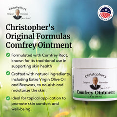 Christopher's Original Formulas USA-made herbal ointment packaging for on-the-go use