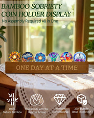 CHURYUML Holds Six Coins display keeps milestones visible on your desk.