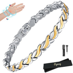 Cigmag magnetic bracelet women with fishtail design, elegant everyday wear