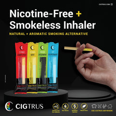 Cigtrus inhaler for travel with compact size fits in small pockets.
