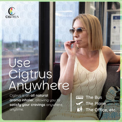 Cigtrus Quit Smoking Inhaler breath-freshening action during breaks.