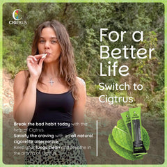 Cigtrus Quit Smoking Inhaler pocket-size design for discreet use anywhere.