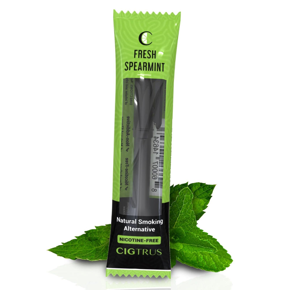 Cigtrus Quit Smoking Inhaler spearmint puff for craving relief without nicotine.