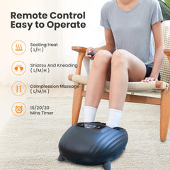 CILI foot massager delivers shiatsu full-foot massage from toes to heels.