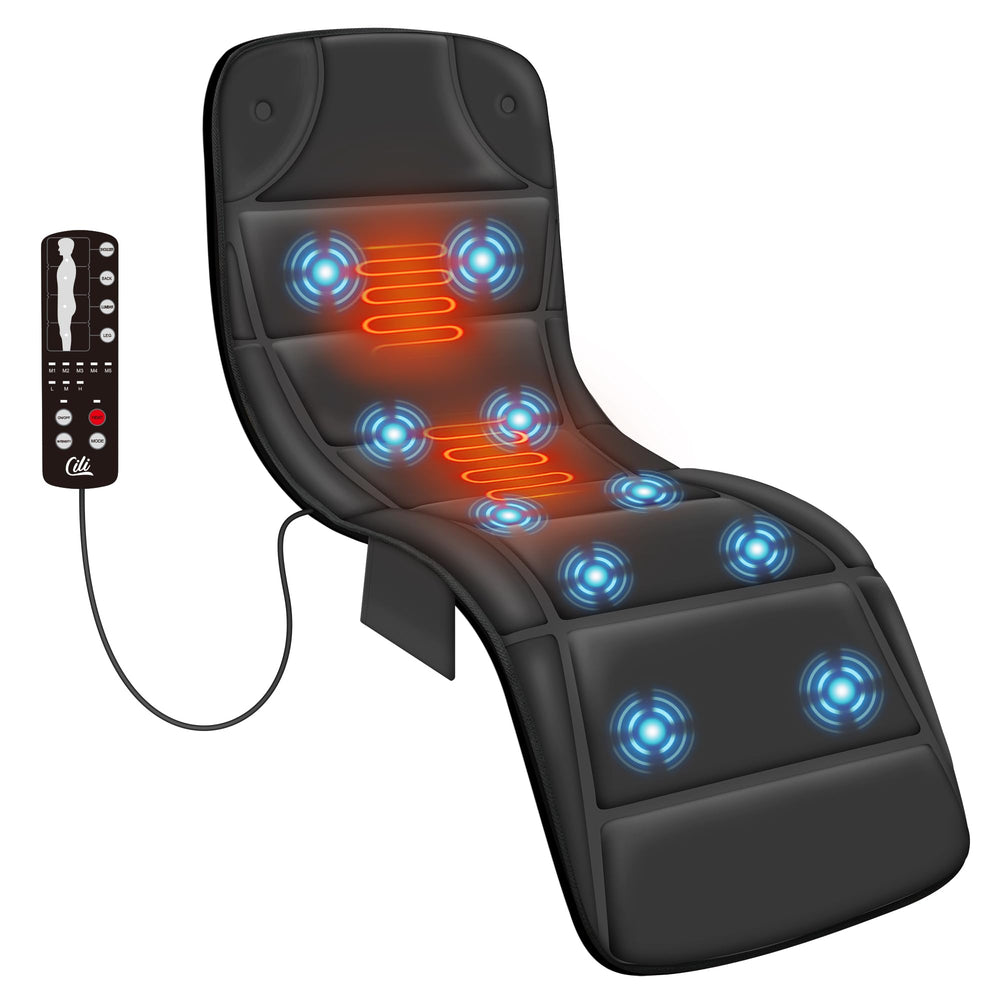 CILI Massage Mat full-body view with 10 motors for comprehensive relaxation.