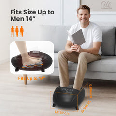 CILI Shiatsu Foot Massager remote control for hands-free operation during relaxation