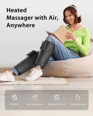 CINCOM calf massager wireless design enables unrestricted use anywhere for recovery.