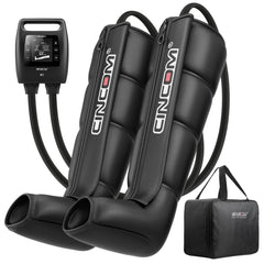 Cincom cordless leg recovery system in box for easy setup and use.