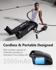 Cincom dynamic 360 air compression technology delivering a soothing leg massage.