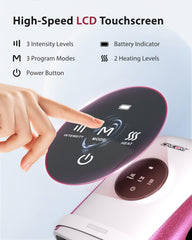 Cincom hand massager offers three intensity levels for personalized comfort