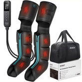 CINCOM leg massager showing 4-zone air compression on calves for targeted relief