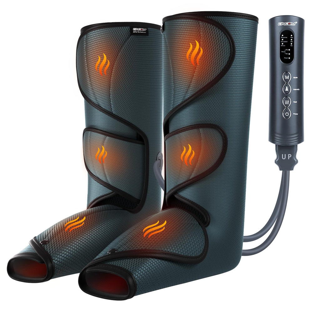 CINCOM leg massager with heat therapy soothing calves and feet