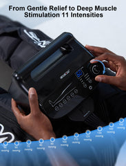 CINCOM control displays 11 pressure levels from 50 to 150 mmHg for customization