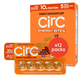 CirC Energy Bites in a resealable tray for convenient on-the-go snacking
