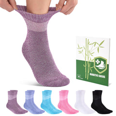 Cirorld bamboo viscose diabetic socks pack with moisture-wicking comfort for all-day wear
