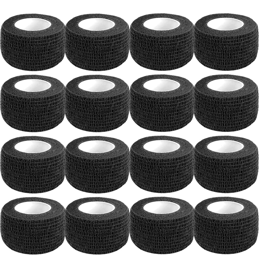 CIYAGPOOU vendaje adhesivo 1 pulgada, 5 yardas, negro, ideal para primeros auxilios