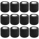 CIYAGPOOU vendaje autoadhesivo negro 2 pulgadas por 5 yardas para primeros auxilios