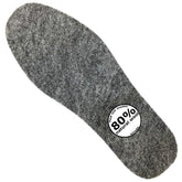 CJMILADO wool felt warm insoles top view for cozy daily wear