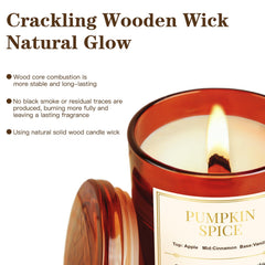 CJVIUS elegant glass jar candle enhances gifting and home decor.