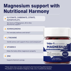 CKPCKP Calmansa Magnesium gummy closeup with L-theanine for relaxation