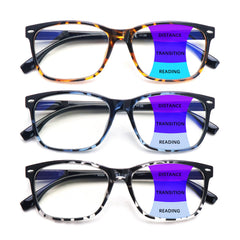 Clasaga pattern print blue light blocking reading glasses, front view for screen protection and style.