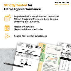 Limpieza de lentes, gafas y pantallas con Clean & Clear Microfiber.