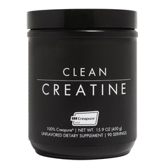 Clean Creatine powder unflavored bottle ready for versatile workouts and clean energy.