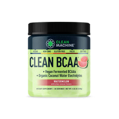 Clean Machine BCAAs powder in watermelon tub for post-workout recovery