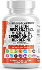 Clean Nutraceuticals Age Defend bottle showing the 18-in-1 formula for daily wellbeing
