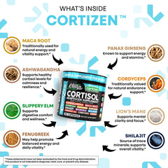 Clean Nutra Cortisol Rhodiola Rosea extract highlights stamina and mental clarity.