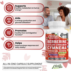 Canela Ceilán Glucova cápsulas con aroma cálido y apoyo digestivo.