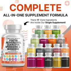 Clean Nutraceuticals ingredients panel highlights key antioxidants and extracts