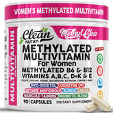 Clean Nutra Methyl Glow bottle with capsules designed for daily energy and vitality.