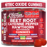 Clean Nutra Nitro Rush bottle front view with strawberry pineapple flavor for vitality