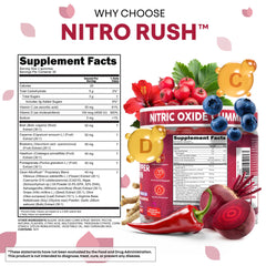 Clean Nutra Nitro Rush cayenne pepper gummies with spicy aroma and color