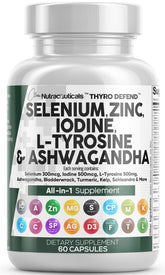 Clean Nutra selenium-iodine thyroid bottle front for daily wellness