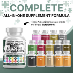 Clean Nutra tyrosine 500mg capsules close-up highlighting energy focus