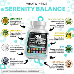 DIM powder close-up shows high-dosage formula for comprehensive support