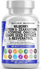 Clean Nutraceuticals Eye Vitamins bottle front for easy daily eye health support