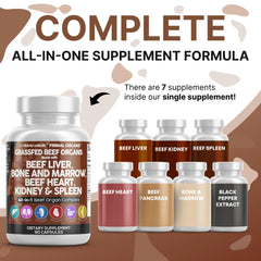 Close-up of Clean Nutraceuticals grass-fed liver capsules detailing texture