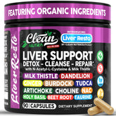 Clean Nutraceuticals Liver Cleanse bottle, premium liver support for daily wellness.